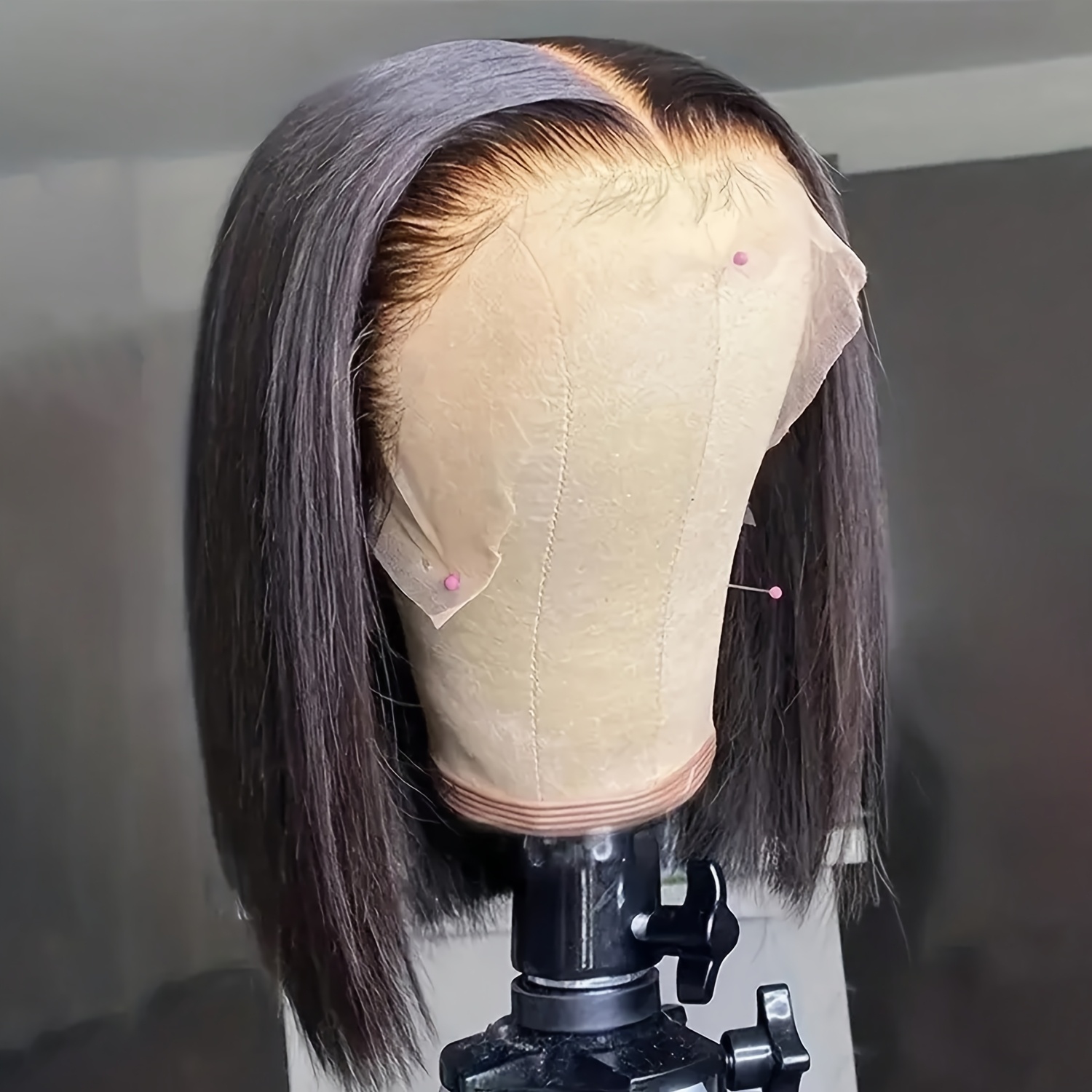 Glueless Wear And Go Human Hair Wig - Вьетнамские парики с прямой стрижкой «боб»,