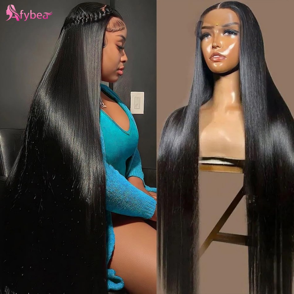 Human Hair Wigs - 40-дюймовые прямые парики из натуральных волос,