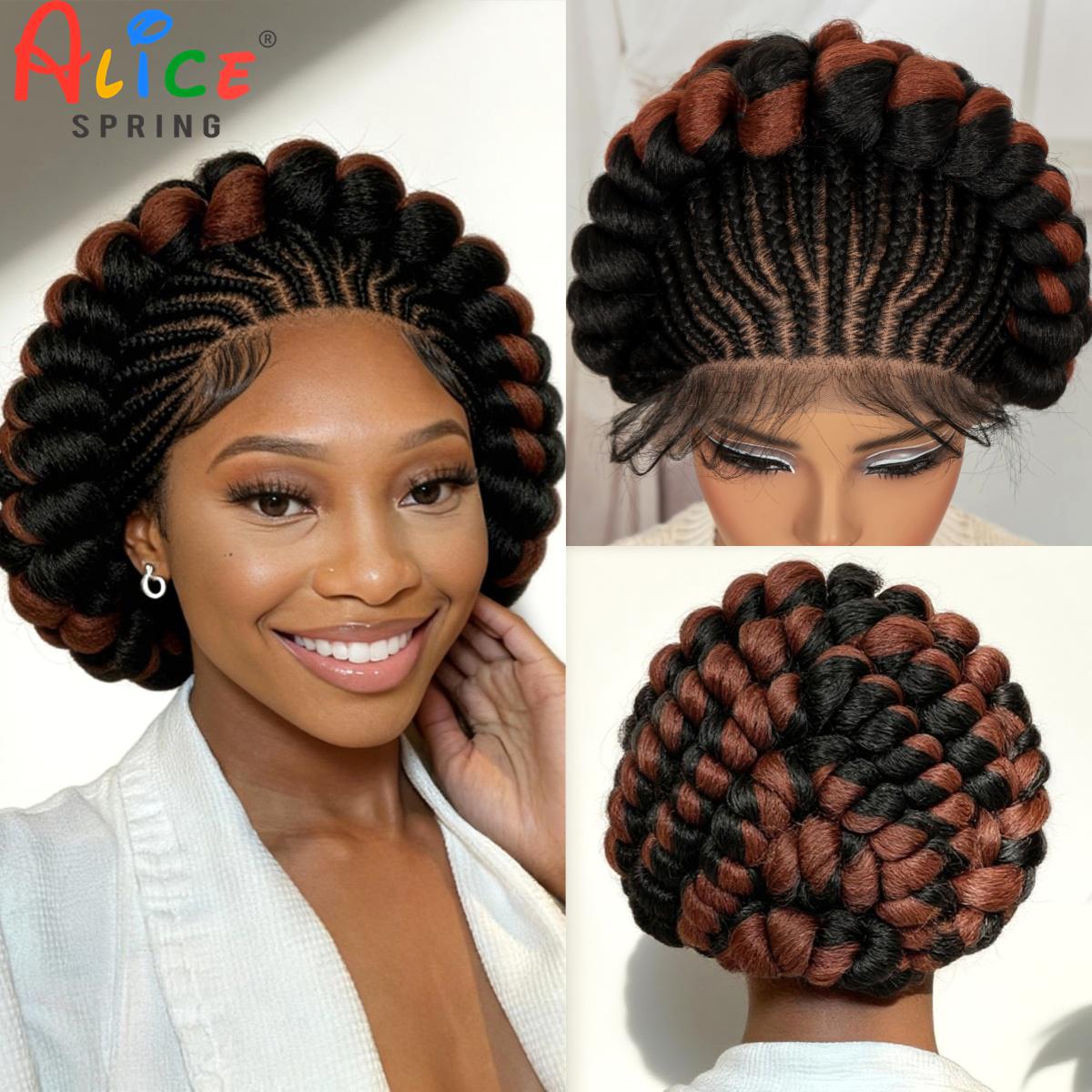 Плетеные парики Cornrow Синтет – обзор и цена Synthetic Braided Wigs For Black Women