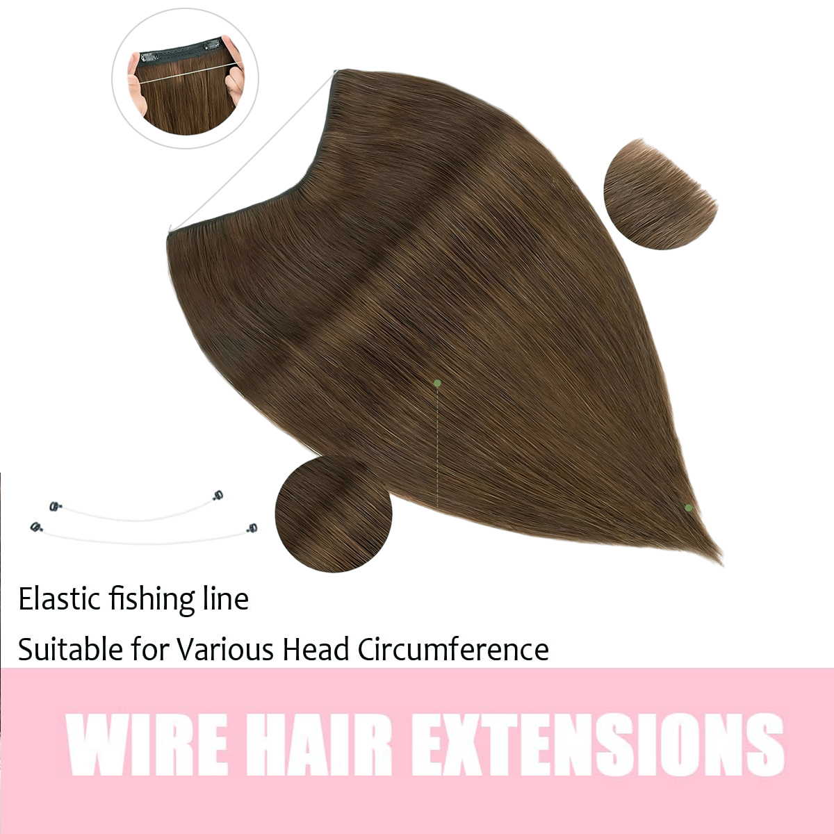 Невидимые накладные пряди Halo – обзор и цена Seamless Clip In Hair Extensions Human Hair