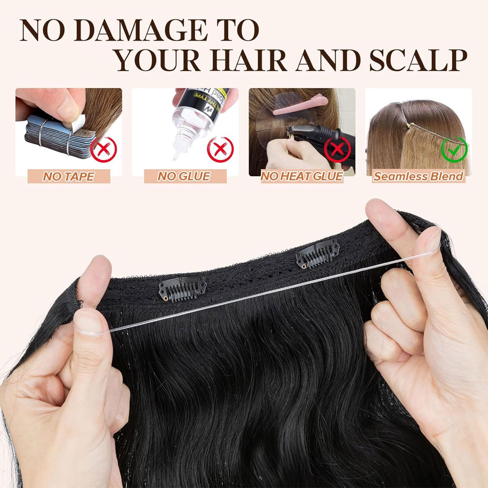 S-noilite Wire In Human Hair E – обзор и цена Invisible Tape In Extensions Real Hair