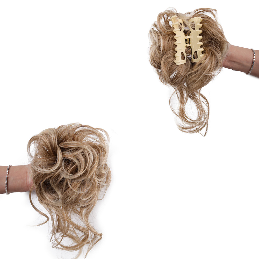 Синтетический беспорядочный пу – обзор и цена Claw Clip Messy Bun Hair Piece