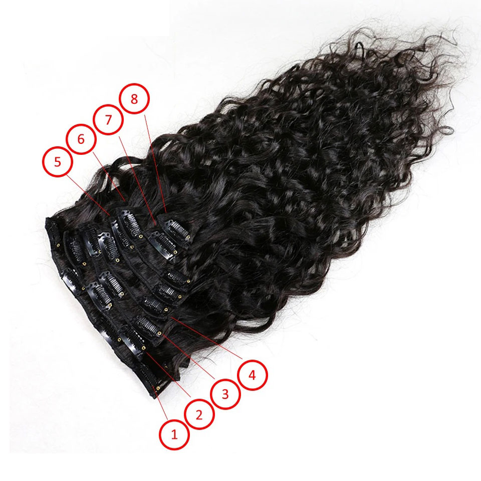 Накладные волосы из натуральны – обзор и цена Seamless Clip In Hair Extensions Human Hair