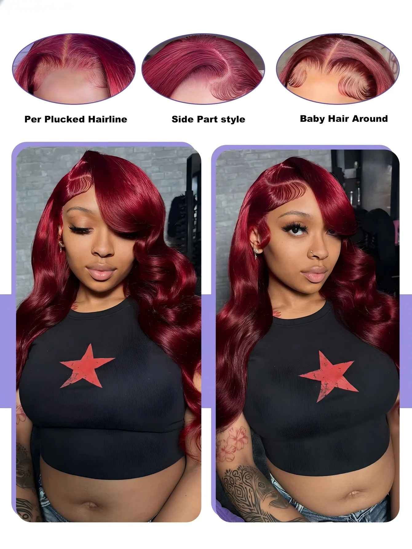 HD прозрачный парик с волнисто – обзор и цена Human Hair Wigs