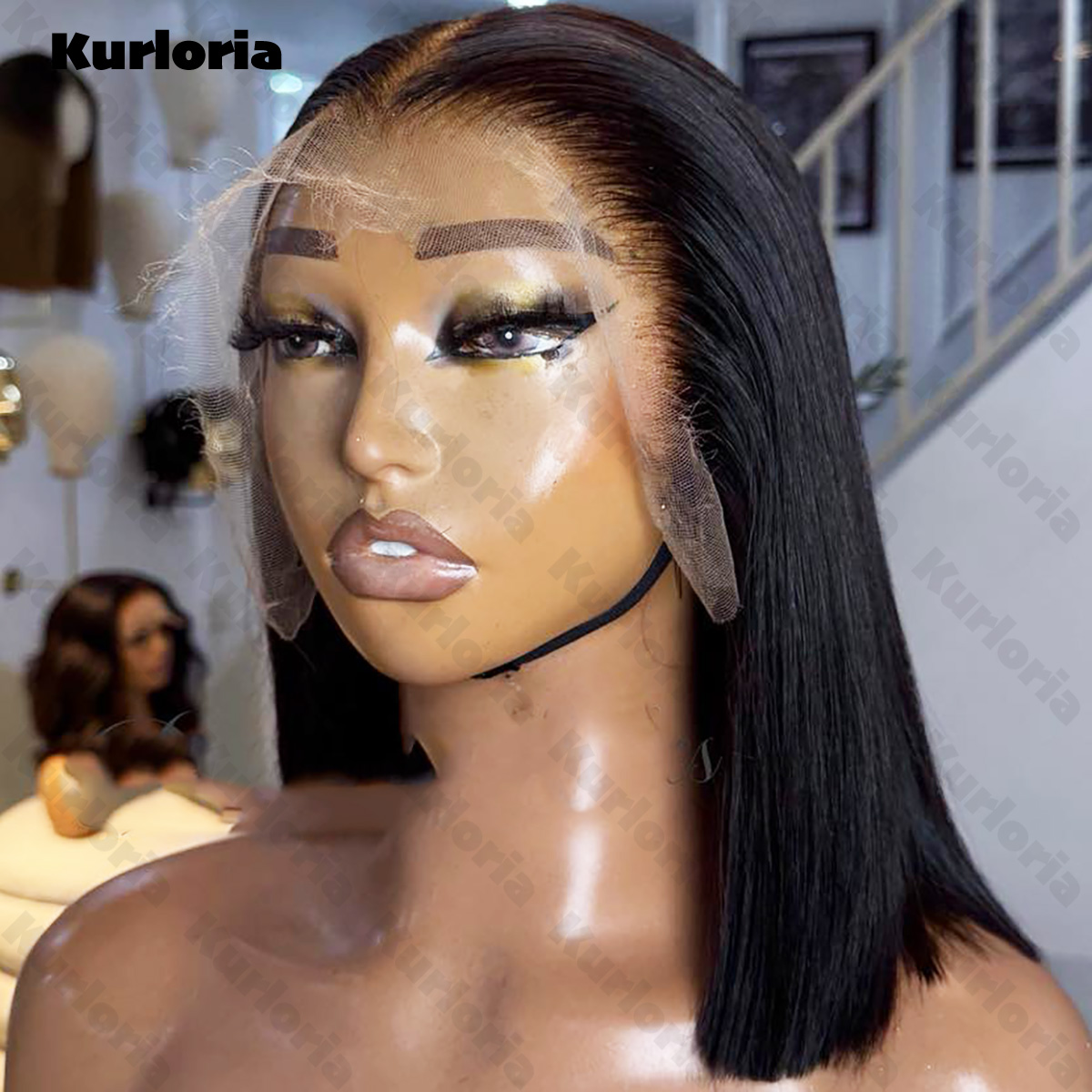 Прямой парик-боб, натуральный  – обзор и цена Glueless Wear And Go Human Hair Wig
