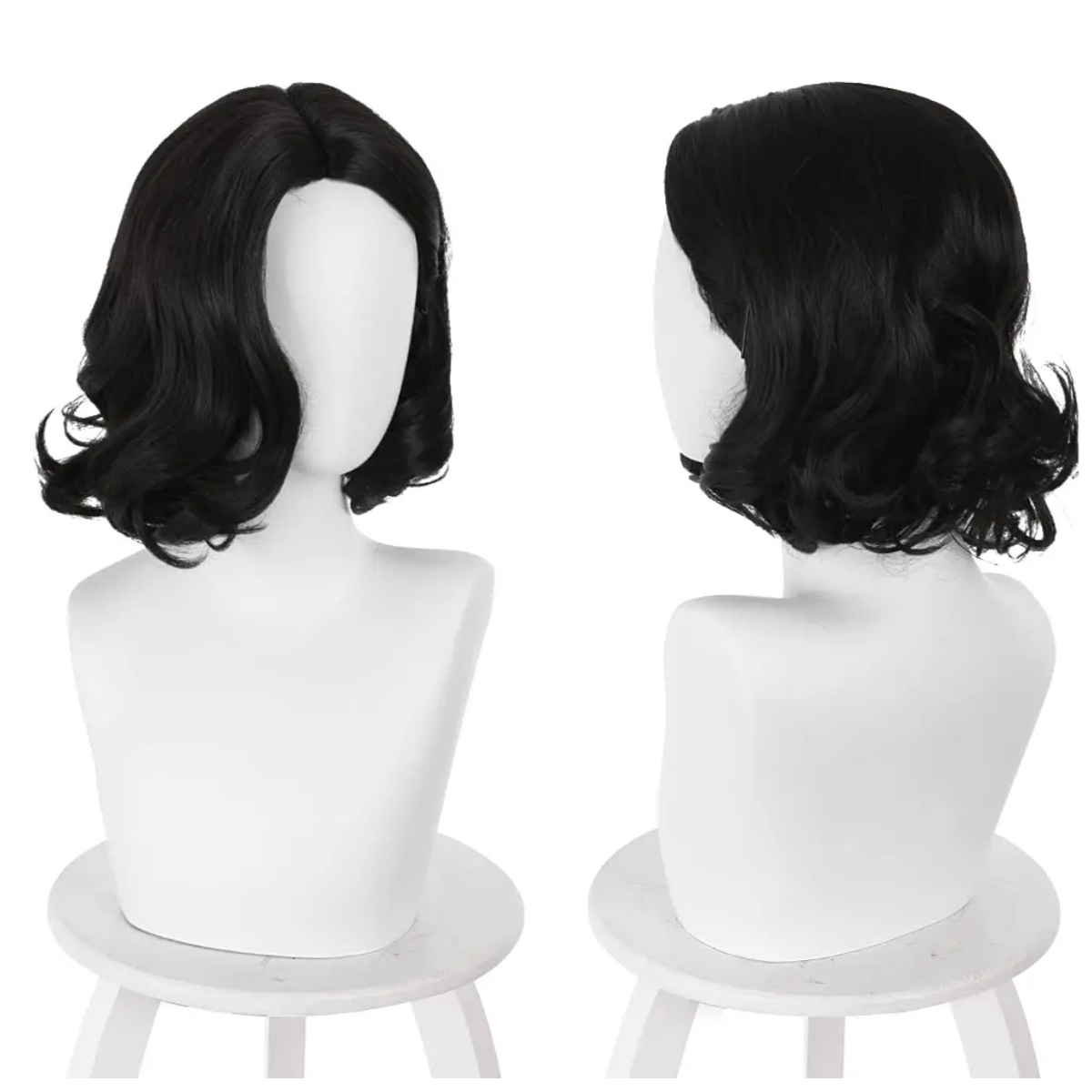 Чёрный короткий волнистый пари – обзор и цена Synthetic Braided Wigs For Black Women
